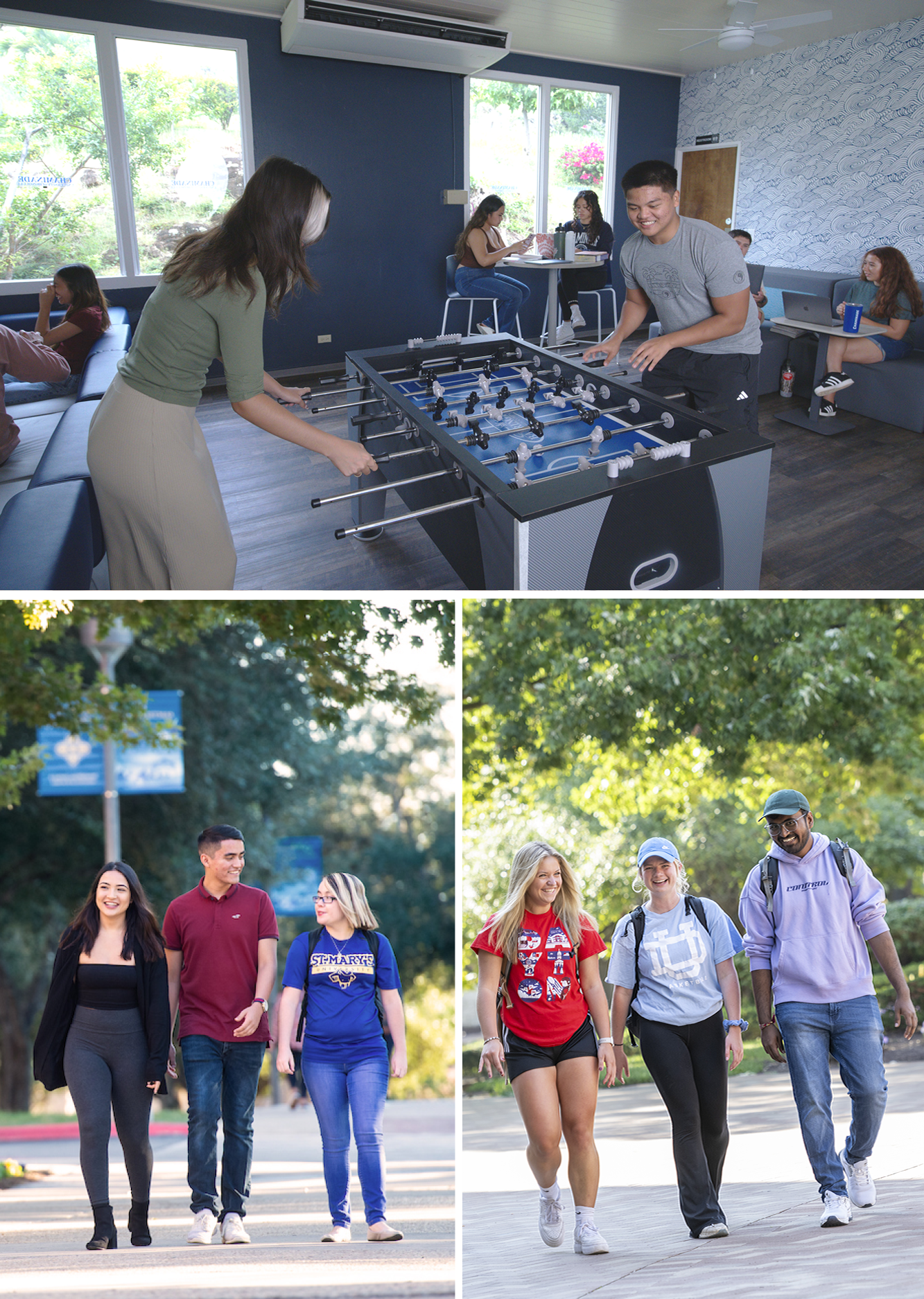 Students at the Marianist universities